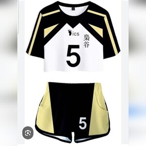 Haikyuu Fukurodani Academy volleyball uniform costume set Number 5